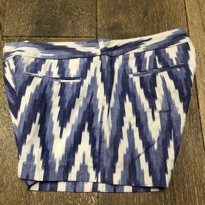 The best Ikat navy and cream shorts